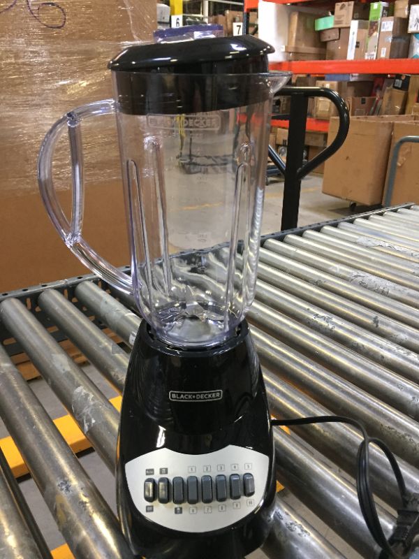 Photo 2 of Black&Decker 10 Speed Blender with Plastic Jar, Black