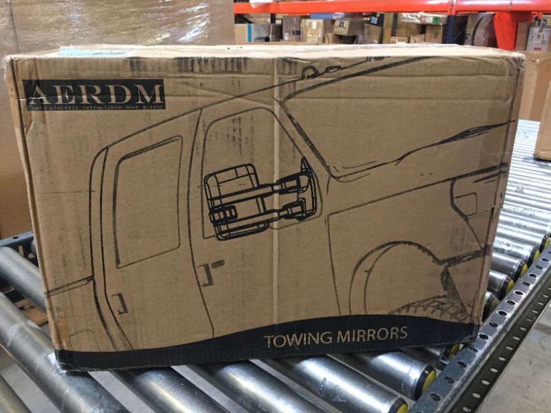 Photo 4 of AERDM New Pair Towing mirrors Set Power Tow Heated Telescoping with Arrow Signal Light Side Mirrors Fit Chevy/GMC/Cadillac Silverado Sierra Avalanche Suburban Tahoe Yukon XL Escalade EXT ESV
