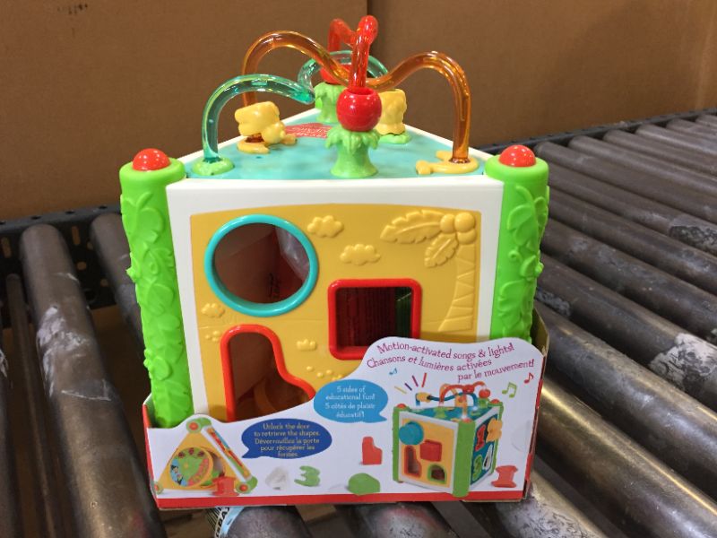 Photo 4 of  Activity Cube & Shape Sorter – Learning Toy for Toddlers, Kids – Jungle Fun! Activity Center