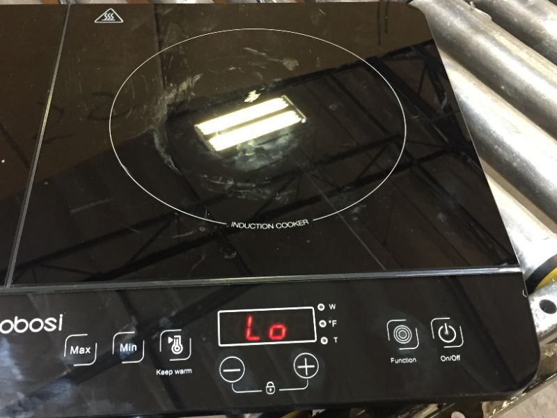 Photo 3 of Aobosi Double Induction Cooktop Burner with 240 Mins Timer, 1800w 2 Induction Burner *** ITEM HAS SOME DEBRIS FROM PRIOR USE ***