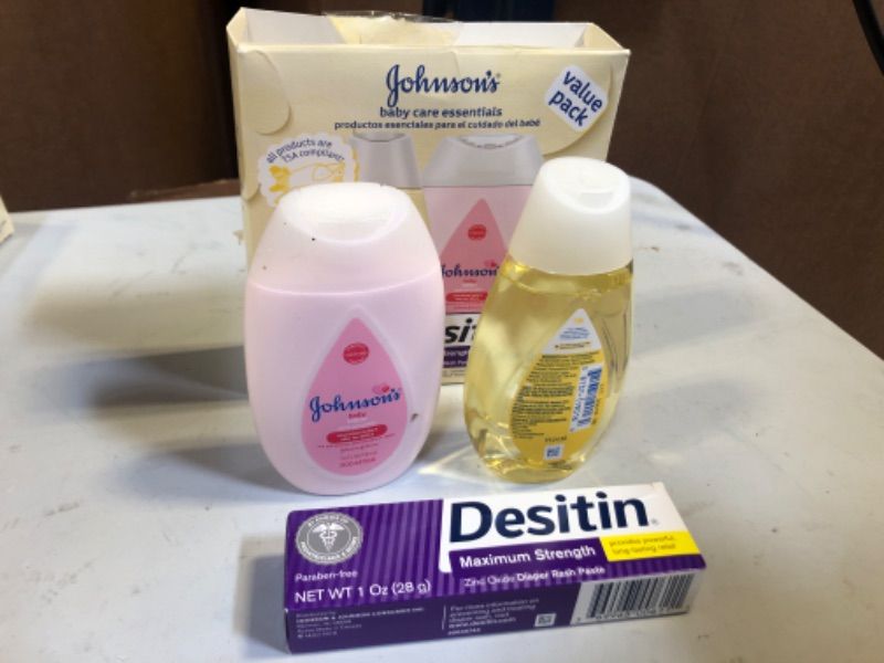 Photo 1 of Johnson Baby Care Essentials Gift Set Mini Size --------New Item Damage Packaging 