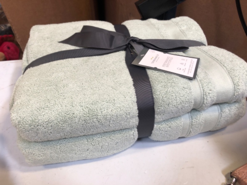 Photo 2 of 2pc Performance Value Bath Towel Set Green - Threshold 