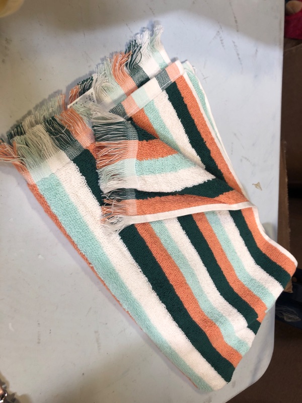 Photo 2 of 1pc  Striped Fringe Hand Towel - Opalhouse designed with Jungalow