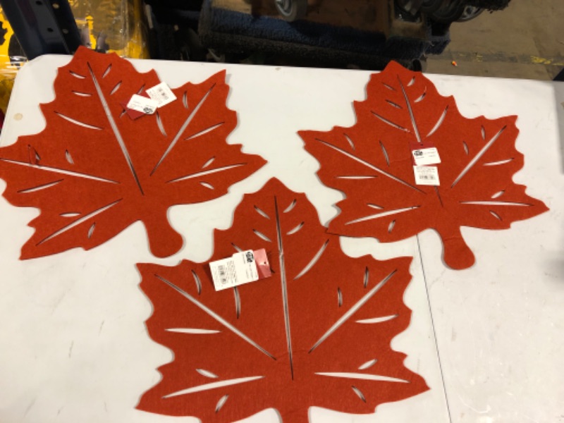 Photo 1 of 3 Pair leaf table mats 