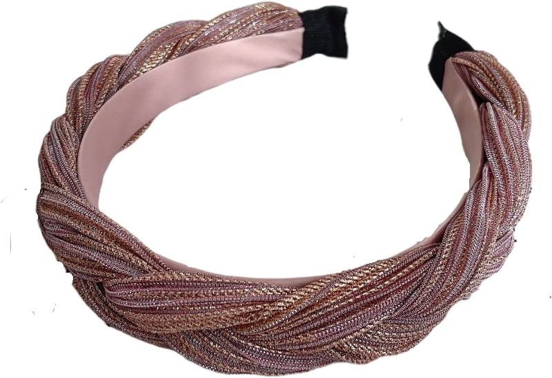 Photo 1 of Headbands Women Hair Head Bands Wide Bands Twist Hairband Accessories Cute Beauty Fashion Hairbands Vintage Head Hair Bands for Girls and Women 2PCS(Pink+Purple)
