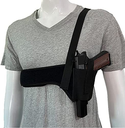 Photo 1 of KLTING Deep Concealment Shoulder Holster Universal Underarm Gun Holster for Men and Women, Fits Subcompact and Compact Pistols for S&W Bodyguard M&P Shield 9mm Glock 19 26 42 43 Ruger LCP LC9 Sig P365
