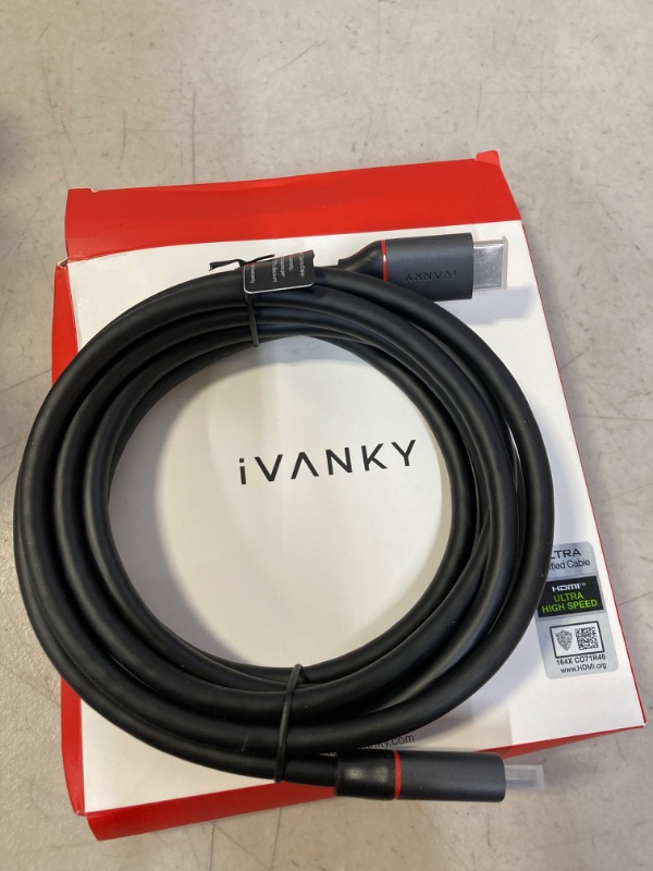 Photo 3 of 8K HDMI 2.1 Cable 10FT/3M, IVANKY Certified High Speed HDMI 2.1 Cable, 4K@120Hz 8K@60Hz 48Gbps 144Hz, 7680P, DTS:X, eARC, HDR, for Roku TV/PS4 5/Xbox Series X
