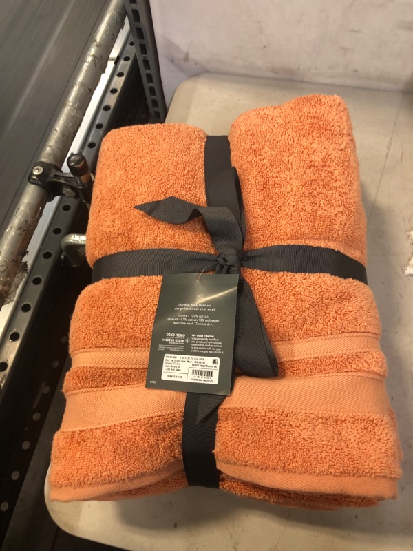 Photo 2 of 2pc Performance Bath Towel Set Coral - Threshold
