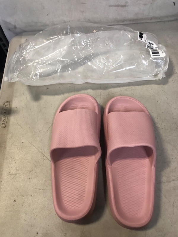 Photo 2 of  Cloud Slippers for Women and Men Pillow Slippers Thicken Sole Cloud Double Buckle Sandals Super Comfy Soft Foam SlidesBathroom Slides  SIZE40-41