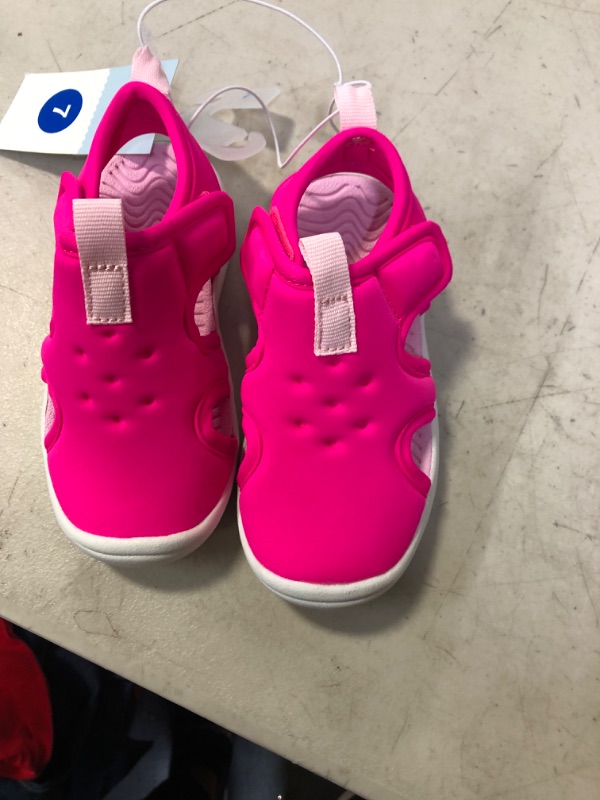 Photo 2 of Cat & Jack Toddler Girls' True Pink Hook & Loop Apparel Water Shoes Size 7