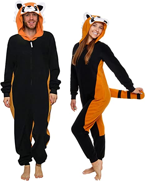 Photo 1 of ** SIZE SMALL Slim Fit Adult Onesie - Animal Halloween Costume - Plush Fruit One Piece Cosplay Suit for Women and Men by FUNZIEZ!
