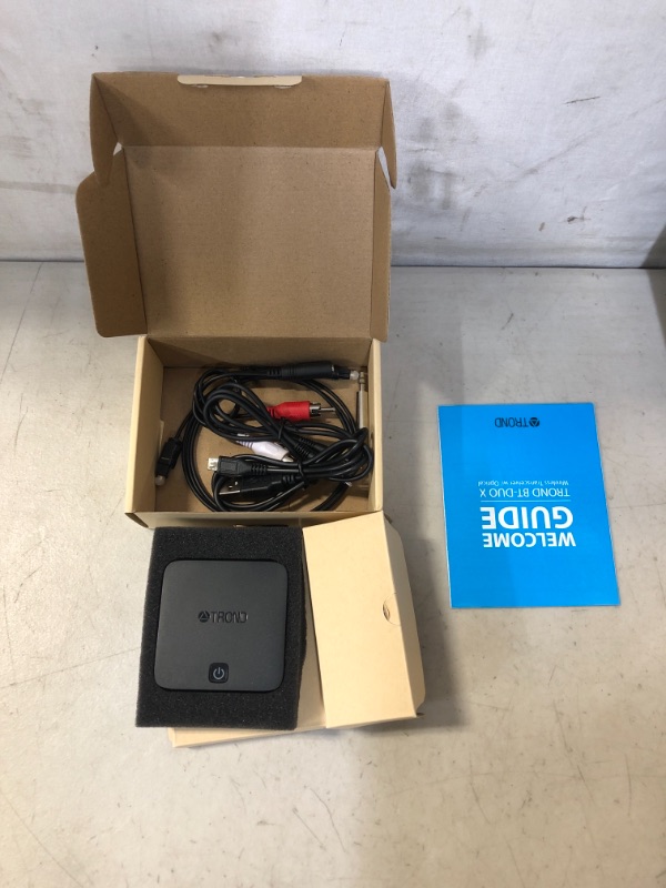 Photo 2 of TROND TV Bluetooth V5.0 Transmitter and Receiver - Digital Optical TOSLINK and 3.5mm Wireless Audio Adapter (AptX Low Latency for Both TX and RX, Pair with 2 Devices Simultaneously)