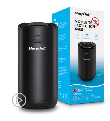 Photo 1 of Morpilot Rechargeable Mosquito Repeller, Portable rechargeable, Includes 72 Hr Mosquito Repellent Refill, No Spray, No Candle or Flame mosquito repeller / DEET Alternative
