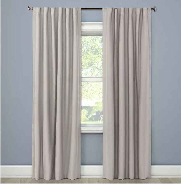 Photo 1 of 1pc Blackout Aruba Linen Window Curtain Panel - Threshold™

