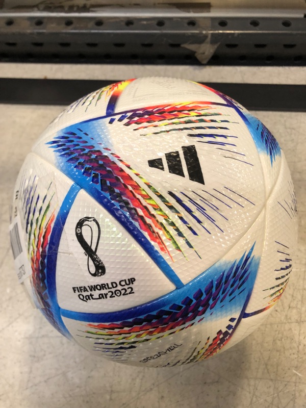 Photo 2 of adidas unisex-adult FIFA World Cup Qatar 2022 Al Rihla Pro Soccer Ball 5 White/Pantone