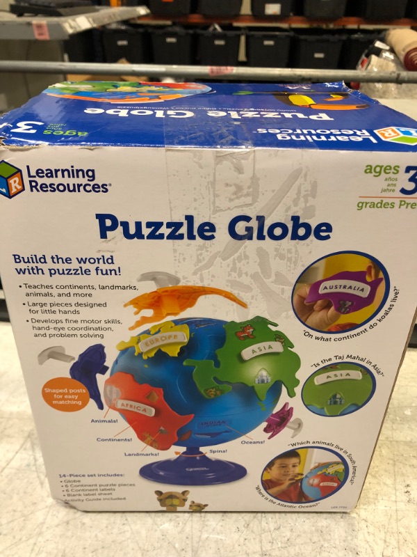 Photo 2 of Learning Resources Puzzle Globe, 7 Continent Pieces, 8 Inches