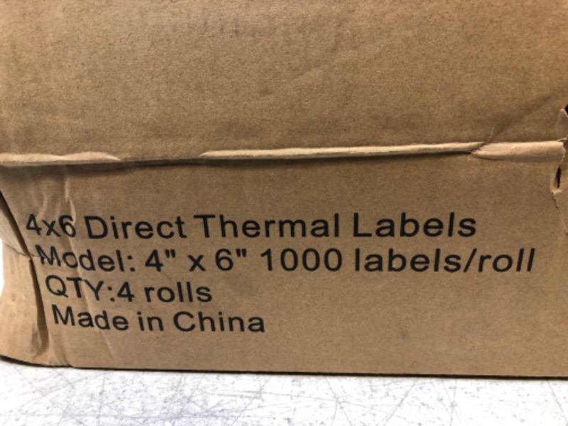 Photo 2 of 4 ROLLS OF DIRECT THERMAL LABELS 4X6 1000 LABELS PER ROLL