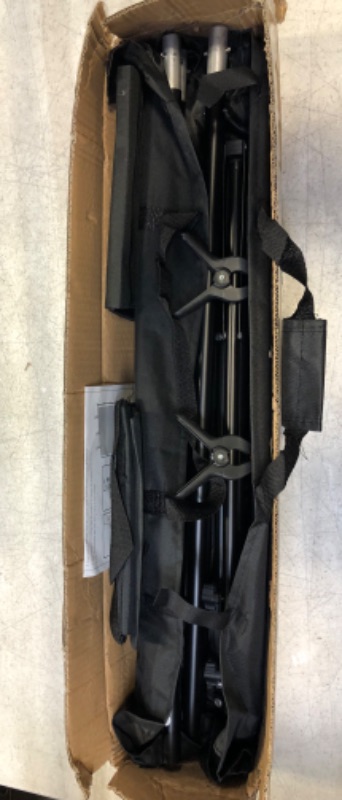 Photo 1 of *MISSING ONE CLIP (SHOULD BE 3, NOW 2)* Yesker Photo Video Studio 10ft Adjustable Backdrop Stand, Background Support System Kit with Carry Bag for Photography Studio Parties Wedding
