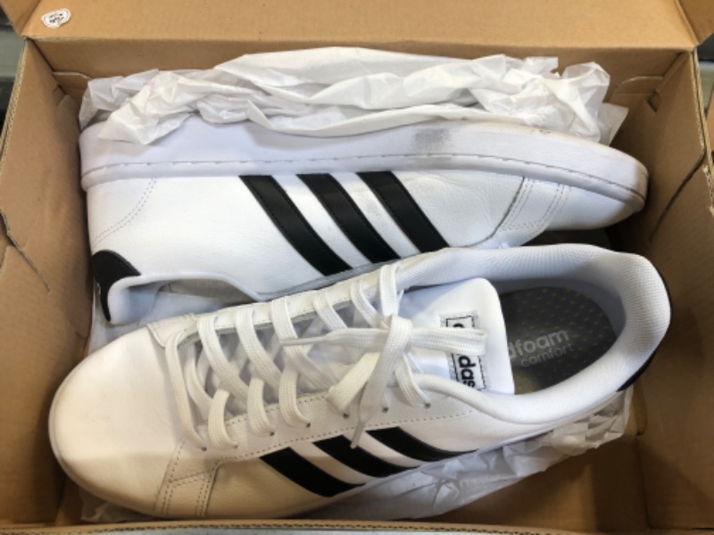 Photo 1 of adidas Men's Grand Court Sneaker 11.5 White/Black/White