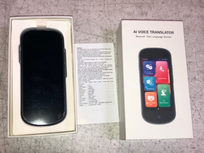 Photo 1 of AI VOICE TRANSLATOR MODEL V12 