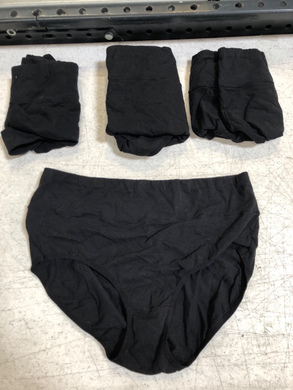 Photo 1 of Black 4 Pack Cotton Underwear XXL