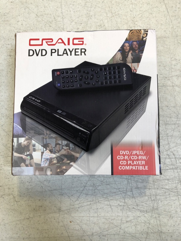 Photo 3 of Craig CVD512a Compact DVD Player with Remote in Black | Compatible with DVD/DVD-R/DVD-RW/JPEG/CD-R/CD-RW/CD | Progressive Scan | Multilingual Supported |
