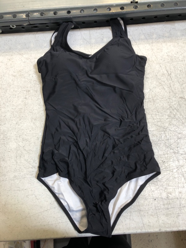 Photo 1 of Black One Piece Bathing Suit S 