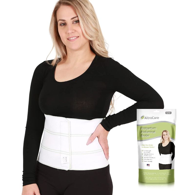 Photo 1 of AltroCare 3-Panel, Postpartum and Post Surgery Abdominal Binder & Belly Band. Size S/M (fits 30" to 45"). Made in USA.
