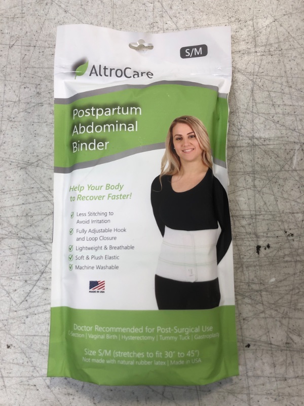 Photo 2 of AltroCare 3-Panel, Postpartum and Post Surgery Abdominal Binder & Belly Band. Size S/M (fits 30" to 45"). Made in USA.
