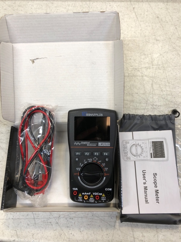 Photo 2 of Oscilloscope Multimeter 2-in-1, Color Screen Intelligent Graphical Handheld Oscilloscope Multimeter 1MHz Bandwidth, 2.5Msps Sampling Rate, DC/AC...
