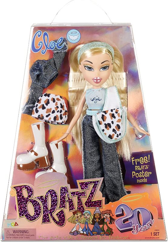Photo 1 of Bratz 20 Yearz Special Anniversary Edition Original Cloe Fashion Doll with 2 -Outfits, Accessories Including Holographic Poster- Gift for Collector -Adults...
