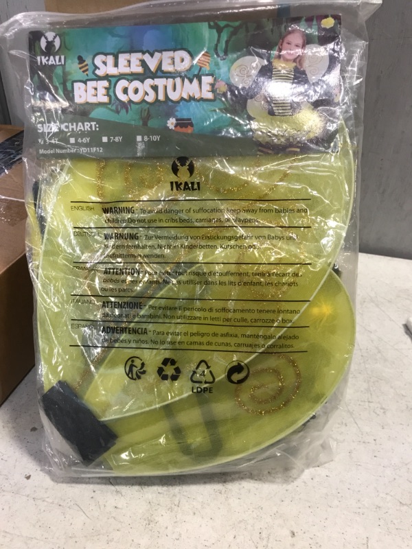 Photo 2 of Bumble Bee Costume, Princess Fancy Dress Up(Tutu, Wings, Antenna) Deluxe Bee Costume 3-4T