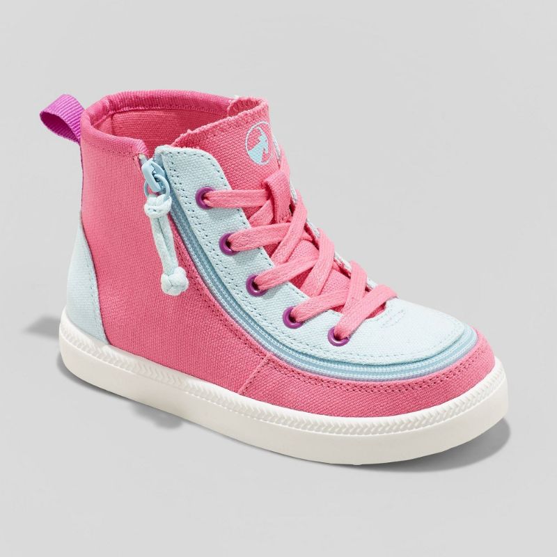 Photo 1 of Toddler Girls' BILLY Footwear Haring Colorblock Zipper Sneakers - Pink/Blue 12
