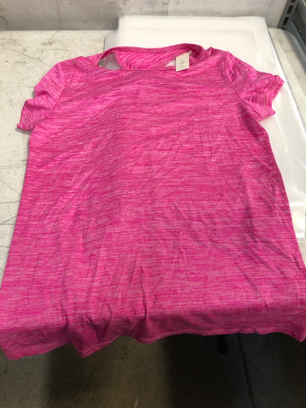 Photo 2 of  Girls' Short Sleeve Twist-Back Studio T-Shirt SIZE LARGE 10/12