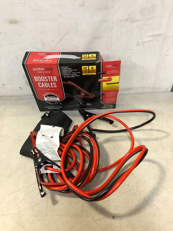 Photo 2 of Justin Case 12 8G Booster Cable with 365-Day Roadside Assistance
