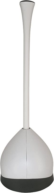 Photo 1 of  Toilet Plunger and Hideaway Caddy Bathroom Combo, White