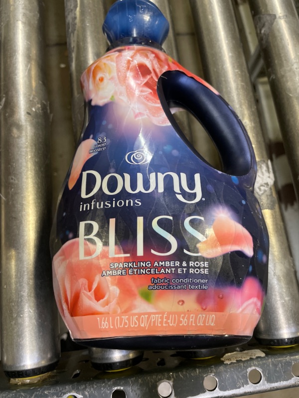 Photo 2 of Downy Infusions Laundry Fabric Softener Liquid, Bliss, Sparkling Amber & Rose, 56 Fl Oz