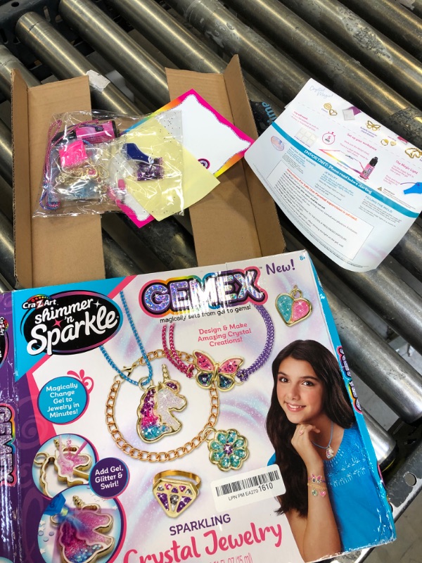 Photo 2 of Cra-Z-Art Shimmer ‘n Sparkle Gemex Sparkling Crystal Jewelry Making Kit