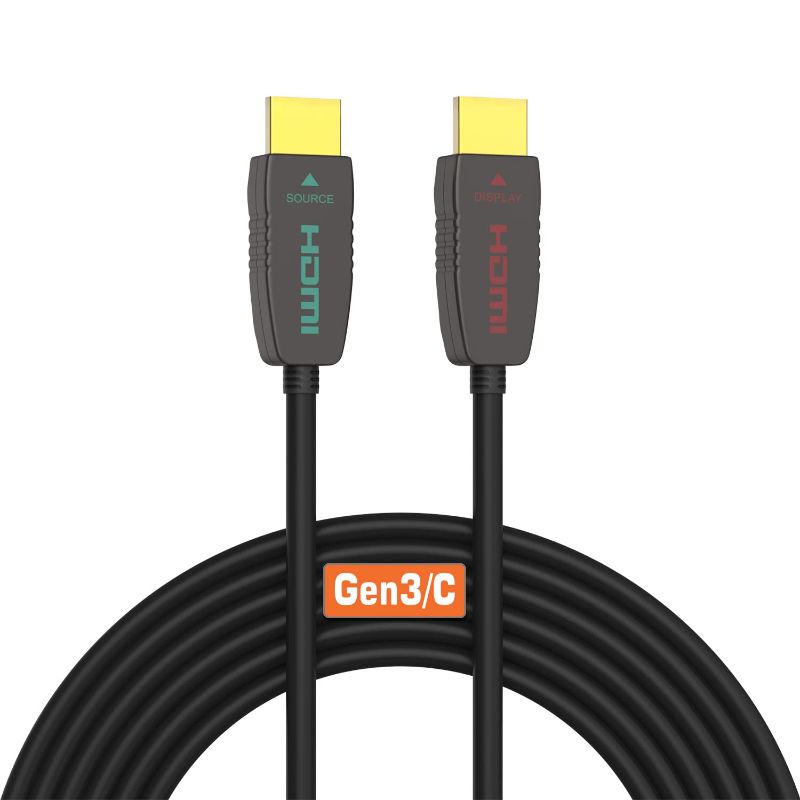 Photo 1 of RUIPRO 8K HDMI Fiber Optic Cable CL2 Rated 25 Feet 48Gbps 8K60Hz 4K120Hz Dynamic HDR eARC HDCP2.2/2.3 for RTX4080/4090/3080/3090, Xbox S/X, PS5/4, AVR, Projector, LG/Samsung/Sony TV

