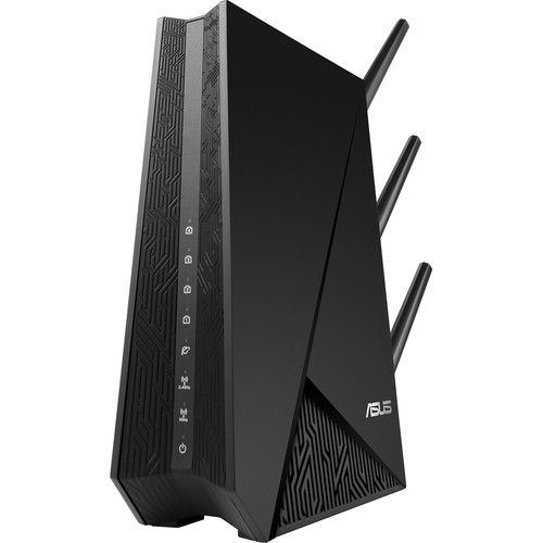 Photo 1 of Asus RP-AC1900 Dual Band IEEE 802.11 a/b/g/n/ac 1.86 Gbit/s Wireless Range Extender - 2.40 GHz, 5 GHz - External - MIMO Technology - 5 x Network (RJ-45) - Gigabit Ethernet - Desktop