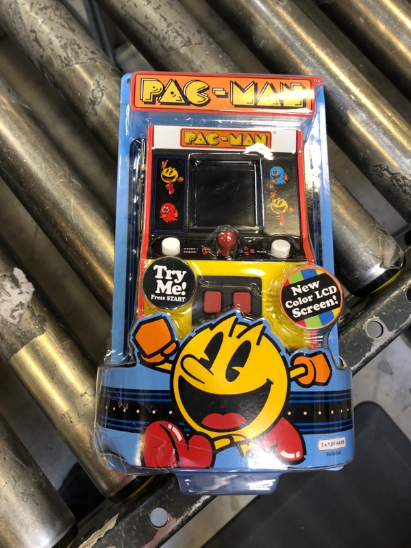 Photo 2 of Basic Fun Arcade Classics - Pac-Man Color LCD Retro Mini Arcade Game , Yellow