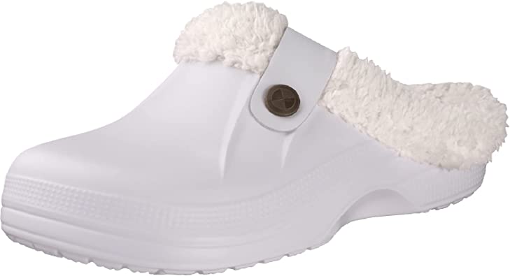 Photo 1 of Beslip Classic Fur Lined Clogs Waterproof Winter Fuzzy Slippers for Women Men Indoor and Outdoor
Size: 7