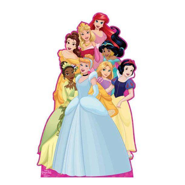 Photo 1 of 64 x 39 in. Princess Group Cardboard Cutout&#44; Disney
