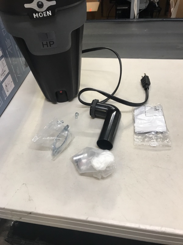 Photo 1 of ** FOR PARTS ONLY **  Moen EXL100C EX Chef Series 1 HP Continuous Feed Lighted Garbage Disposal with Sound Reduction, Power Cord Included, or Unfinished