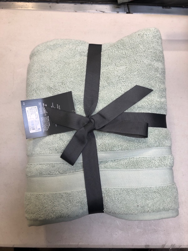 Photo 2 of 2pc Performance Value Bath Towel Set Green - Threshold
