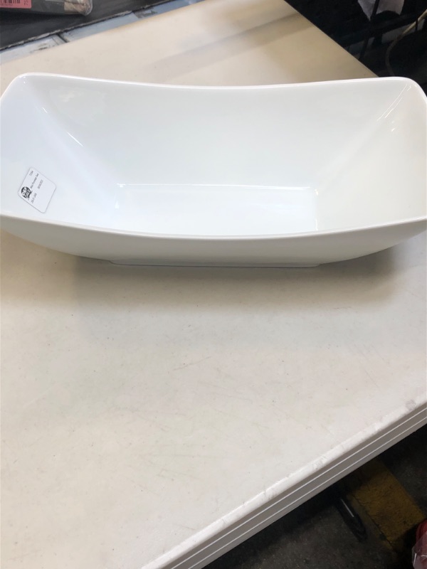 Photo 3 of 96oz Porcelain Swerve Serving Bowl - Threshold™

