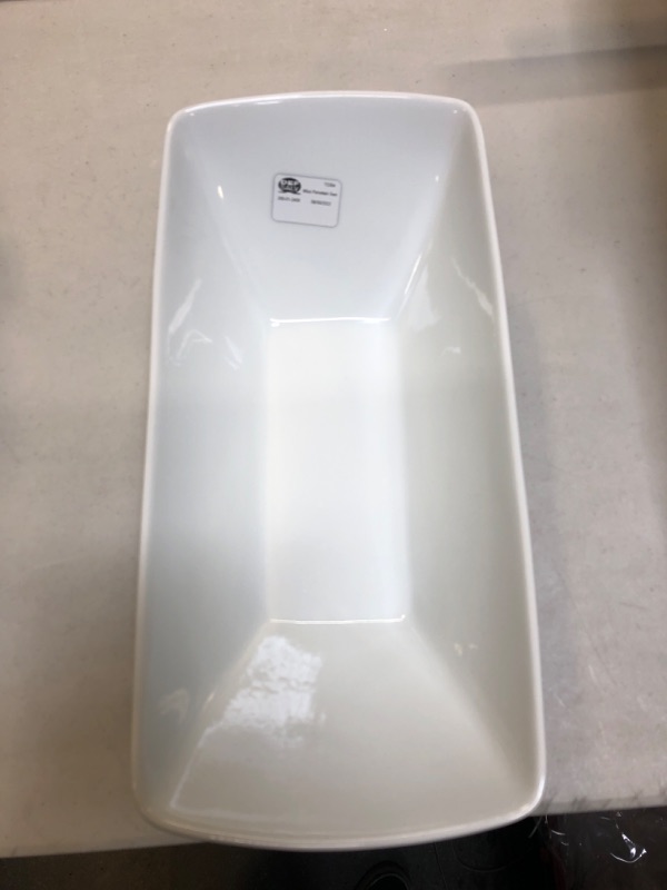 Photo 1 of 96oz Porcelain Swerve Serving Bowl - Threshold™

