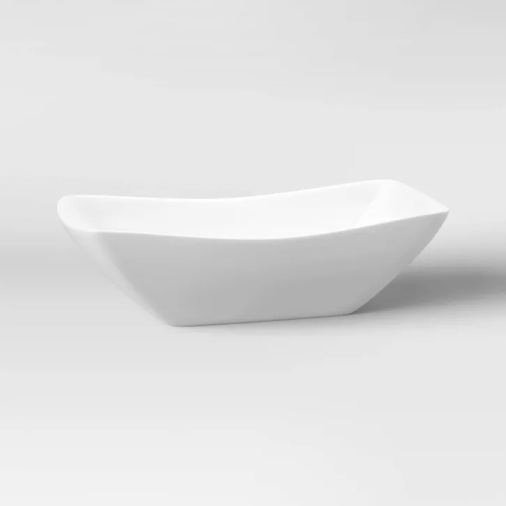 Photo 1 of 96oz Porcelain Swerve Serving Bowl - Threshold™

