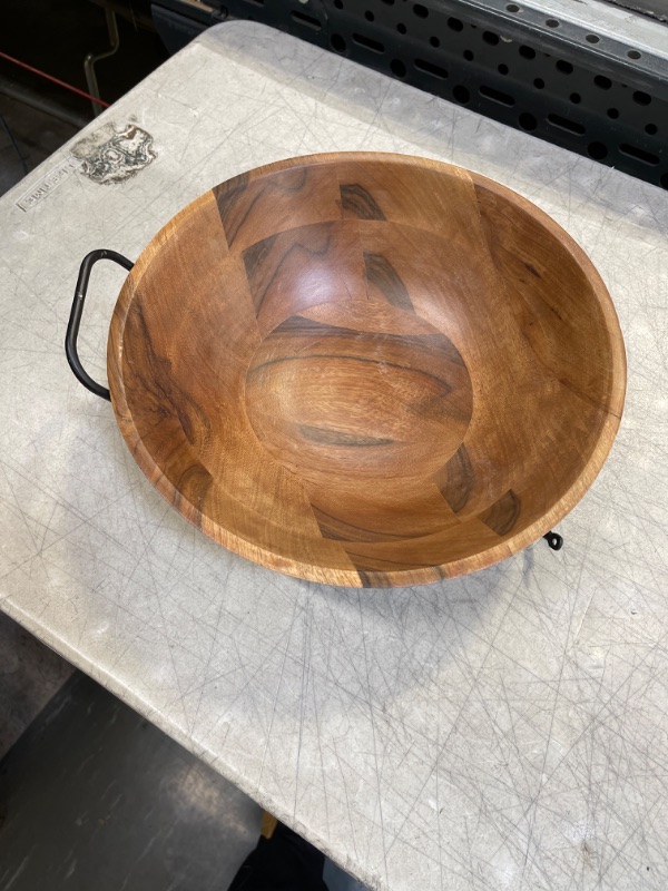 Photo 2 of 123oz Wood Serving Bowl Black - Threshold