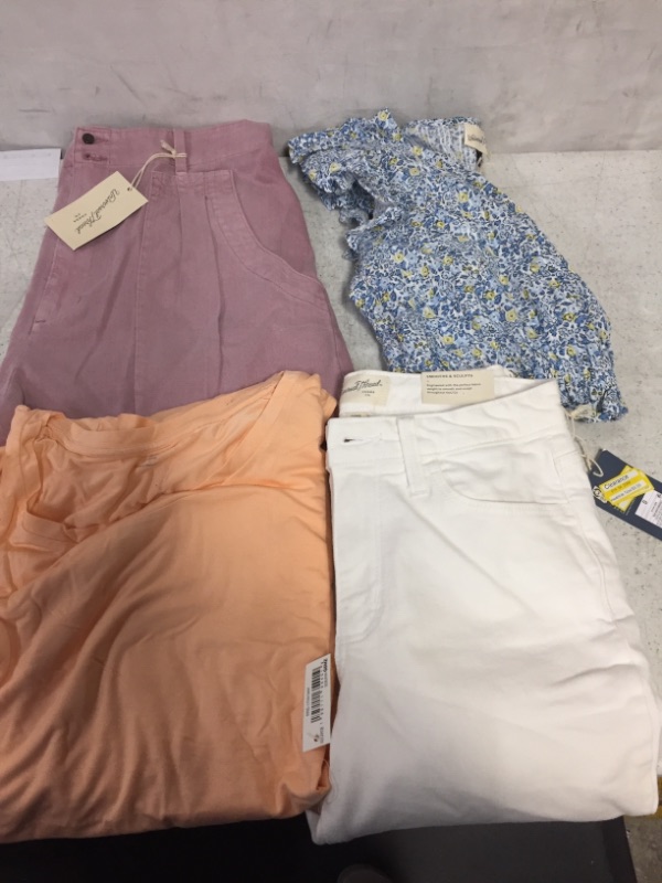 Photo 1 of FOUR PIECES OF BRAND NEW CLOTHES -- SIZES/STYLES VARY 
